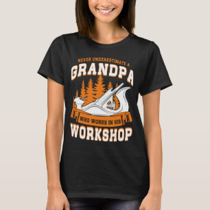 Trädarbetande Carpenter Wood Carpenter Grandpa T Shirt