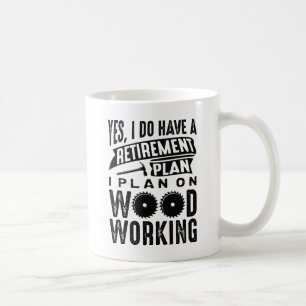 Trädarbete för pension kaffemugg