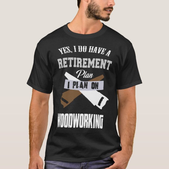 Trädarbete för pension t shirt (Framsida)