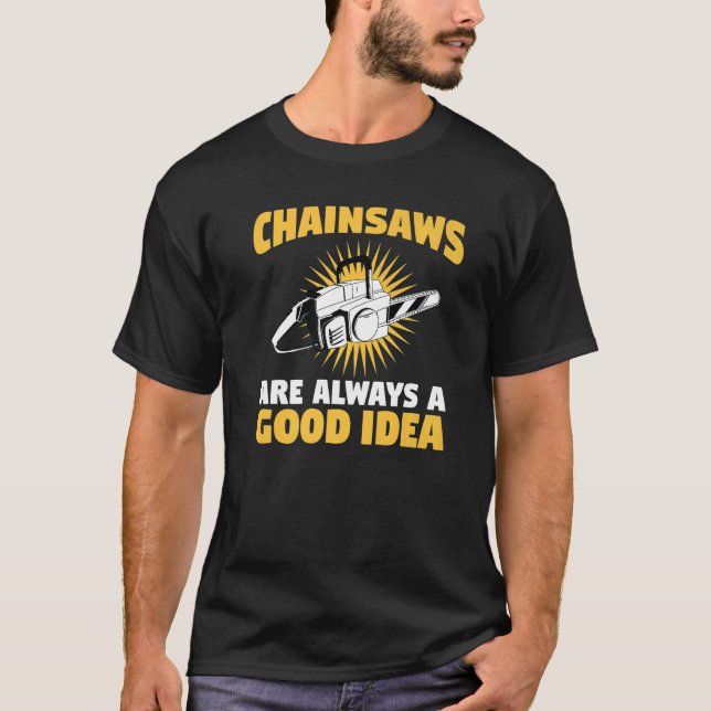 Trädarbetskedja, Chainszon Premium T Shirt (Framsida)