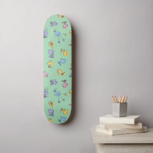 Trädbeståndet SockerPop Art Mönster Mini Skateboard Bräda 18,5 Cm