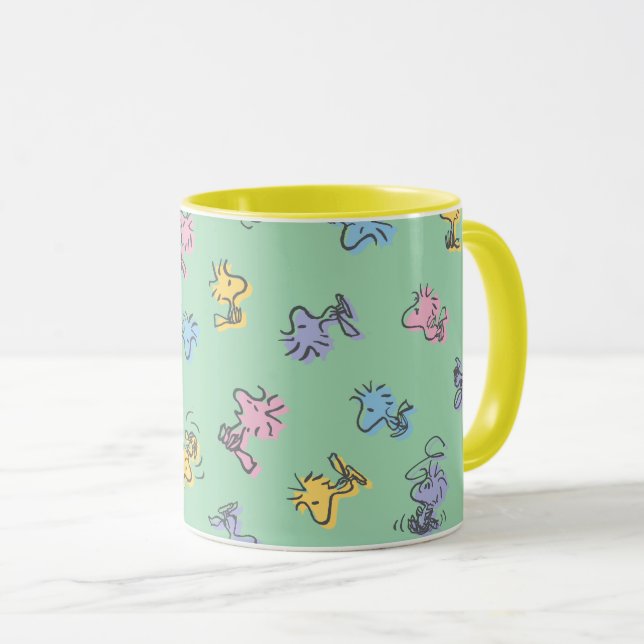 Trädbeståndet SockerPop Art Mönster Mugg (Framsida höger)