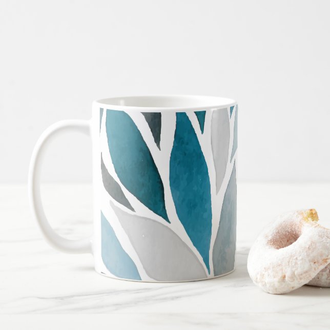 trädblad kaffemugg (Med munk)