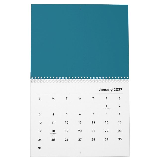 trädblad kalender (Jan 2027)