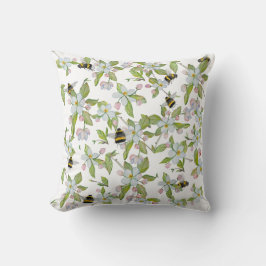 Trädblommor och humlor i vår kudde