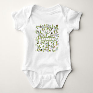 Trädblommor och humlor i vår t shirt