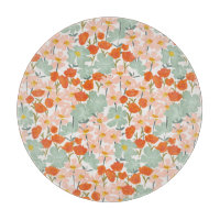 Trädblommor: rosa, orange, sömlös