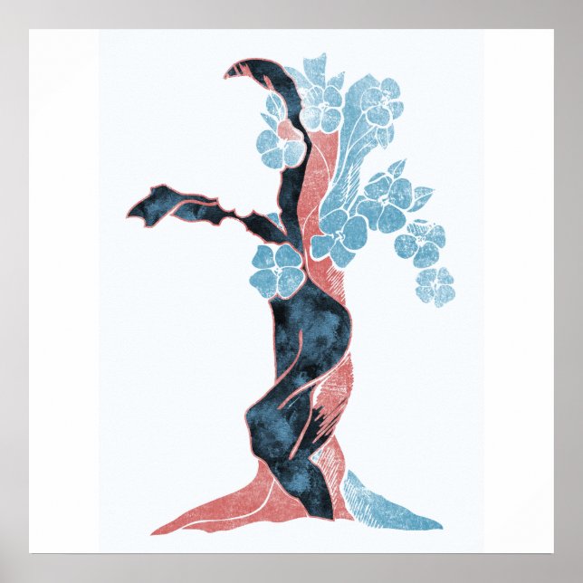 Trädblomning Poster (Framsidan)