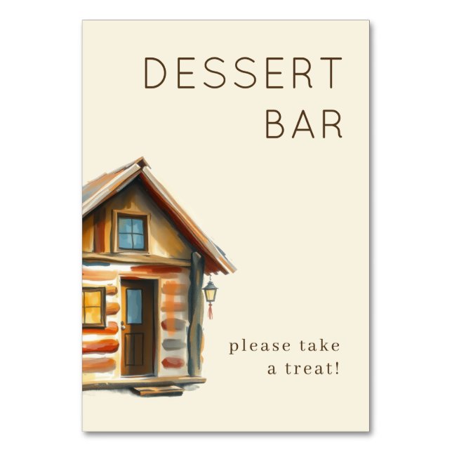 Trädd hyllor vid lugnt vatten bordsnummer (Framsidan)