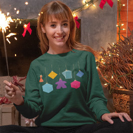 Träddekoration med sällskapsspel Damtröja T Shirt