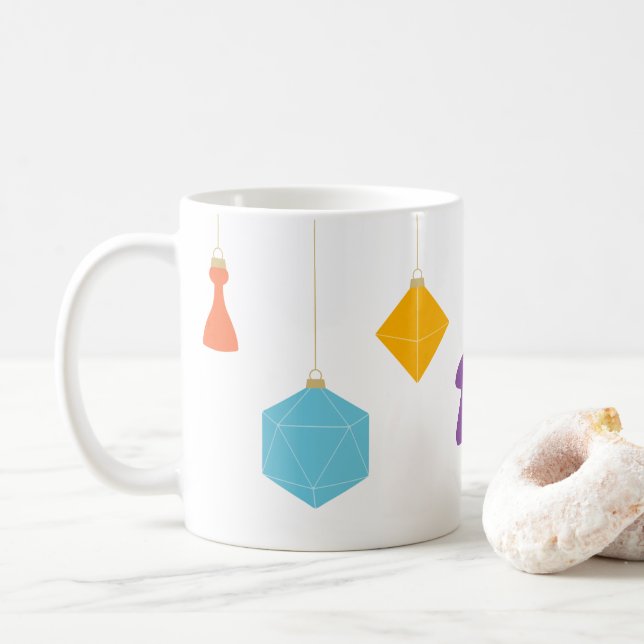 Träddekoration med sällskapsspelsmugg kaffemugg (Med munk)