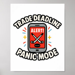 Trade Deadline Panikläge Rollig Fantasy Hockey Spo Poster