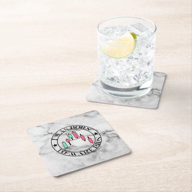 Trade Design | Bearish pattern Marble | Pips Underlägg Papper Kvadrat (Insitu)