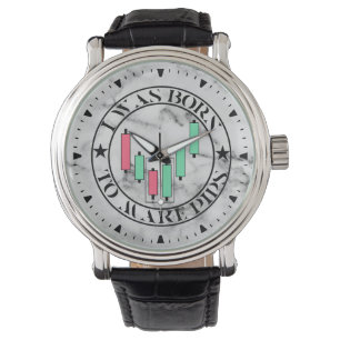 Trade Design Bullish mönster Marmor Armbandsur