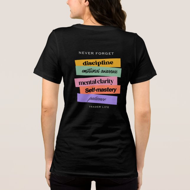 Trade design | Reminder | Motivation T Shirt (Baksida)