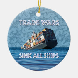 Trade Krig Sink All Fraktass Julgransprydnad Keramik