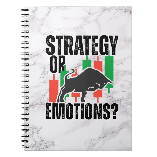 Trade Motivation | Bull market | Strategy | Marble Anteckningsbok (Framsidan)
