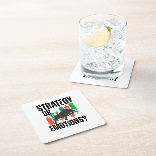 Trade Motivation | Bull market | Strategy  Underlägg Papper Kvadrat (Insitu)