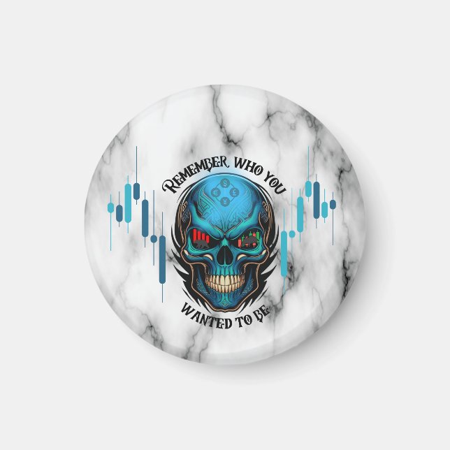 Trade Motivation | Skull N Marble | Remember  Magnet (Framsidan)