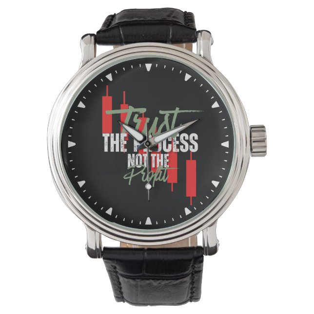 Trade Motivation | Trust | Self discipline Armbandsur (Framsida)