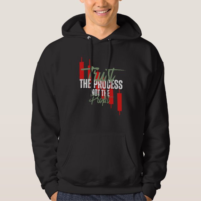 Trade Motivation | Trust | Self discipline Hoodie (Framsida)