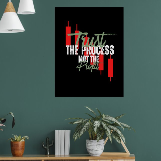 Trade Motivation | Trust | Self discipline Poster (Vardagsrum 1)