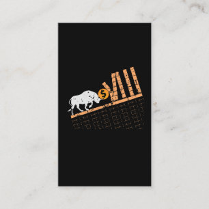 Trader Crypto Asset Trader Bull Trend Art Visitkort