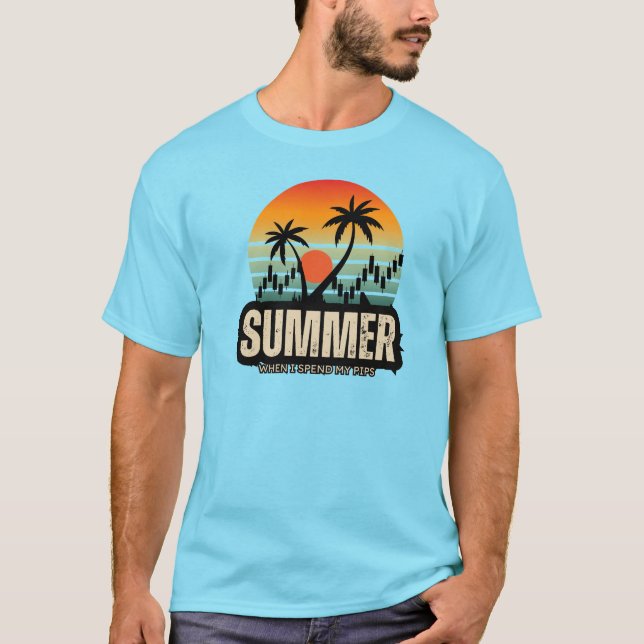 Trader design | Summer | Funny T Shirt (Framsida)