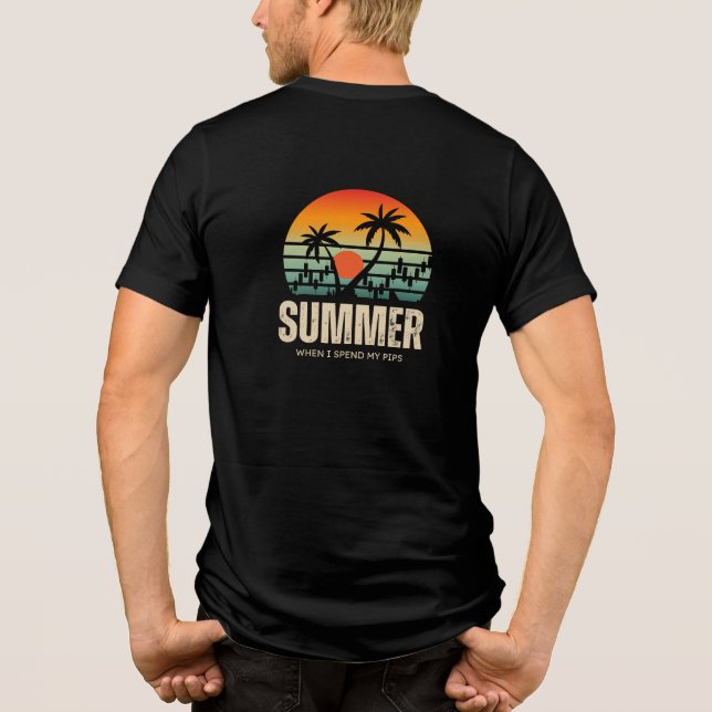 Trader design | Summer | Funny T Shirt (Baksida)