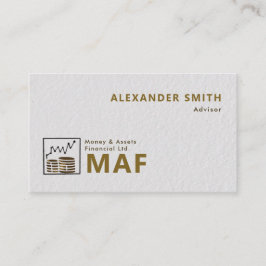 Trader Graph Guld Mynt-återförsäljare Modern Profe Visitkort