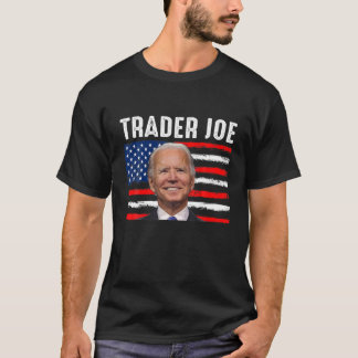 Trader Joe Funny Anti-Biden US Flag Biden Confused T Shirt