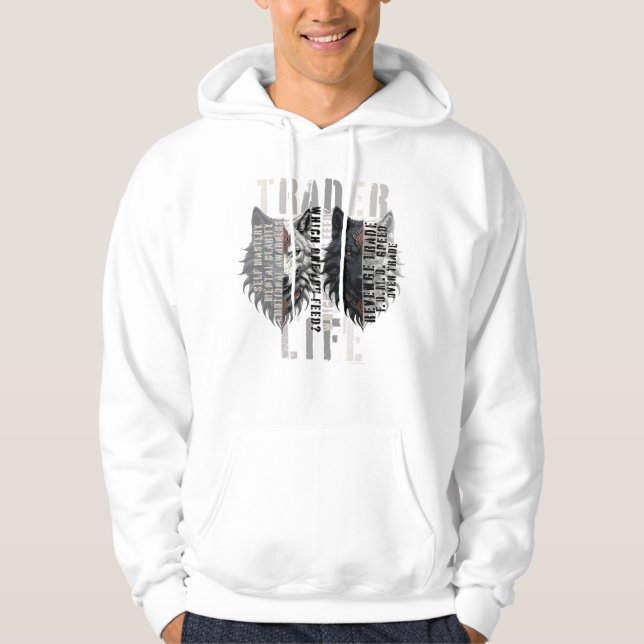 Trader life | Wolf | Both sides Hoodie (Framsida)