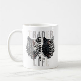 Trader life | Wolf | Both sides Kaffemugg