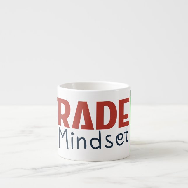 Trader Mentalitet – Disciplin Fokuserad Handel Espressomugg (Framsidan)