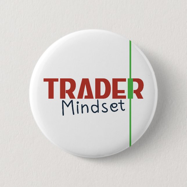 Trader Mentalitet – Disciplin Fokuserad Handel Knapp (Framsida)