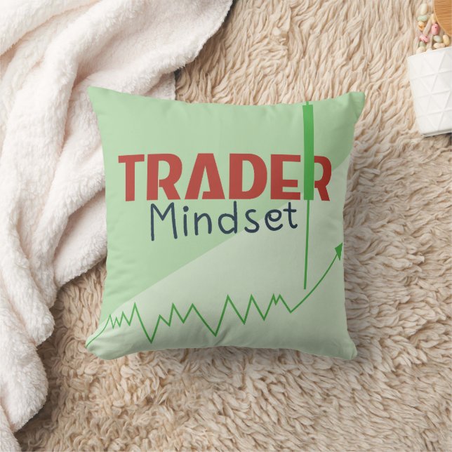 Trader Mentalitet – Disciplin Fokuserad Handel Kudde (Filt)