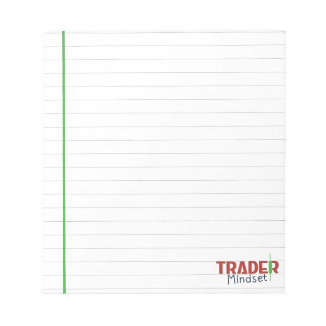 Trader Mindset – Disciplin Fokuserad Handel Anteckningsblock (Framsida)
