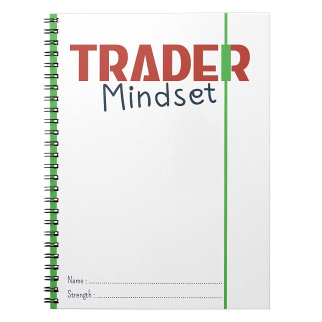 Trader Mindset – Disciplin Fokuserad Handel Anteckningsbok (Framsidan)