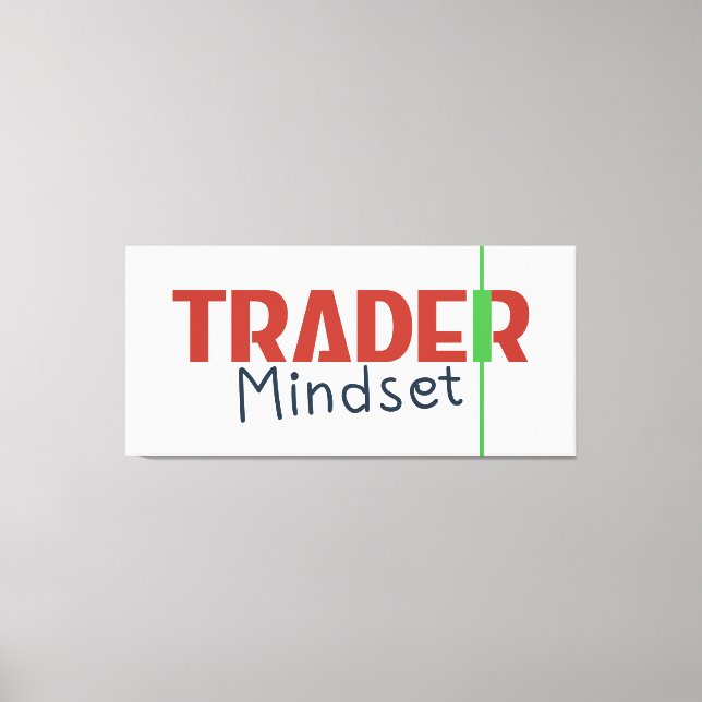 Trader Mindset – Discipline Focus & Trading Psycho Canvastryck (Framsida)