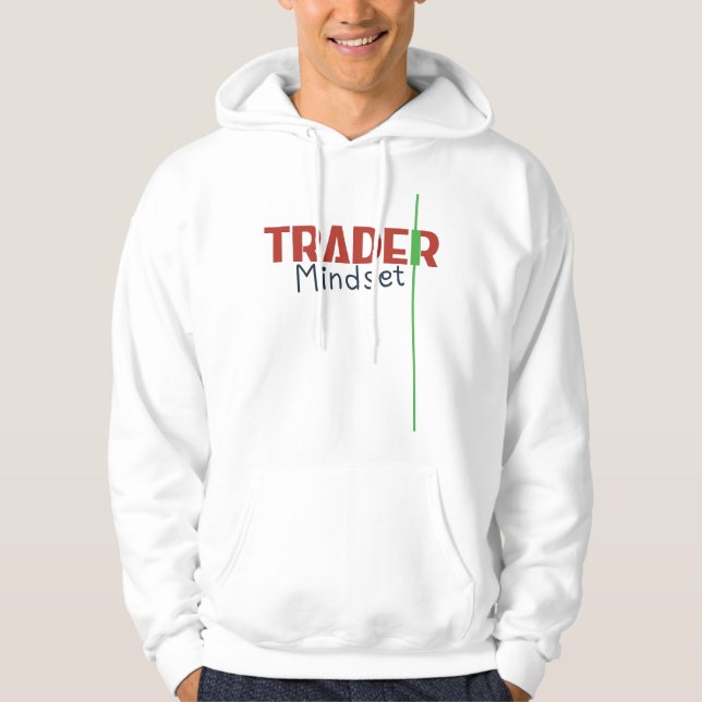 Trader Mindset – Discipline Focus & Trading Psycho Hoodie (Framsida)