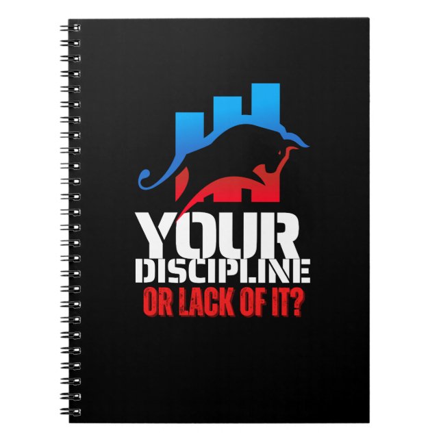 Trader motivation | Bull | Discipline Anteckningsbok (Framsidan)