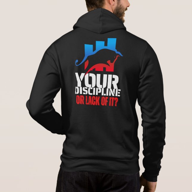 Trader motivation | Bull | Discipline T Shirt (Baksida)