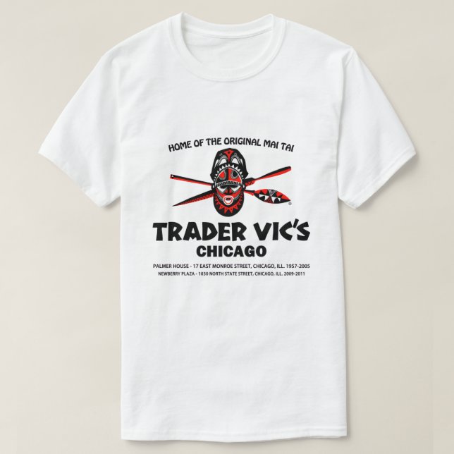 Trader Vic's Restaurant, Chicago, Illinois T Shirt (Design framsida)