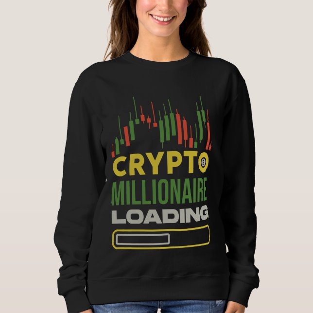 Traders Funny Crypto Millionaire Loading - Day Tra T Shirt (Framsida)