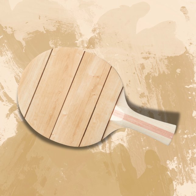 Trädesign Light Brown Wood | Pingisracket (Skapare uppladdad)
