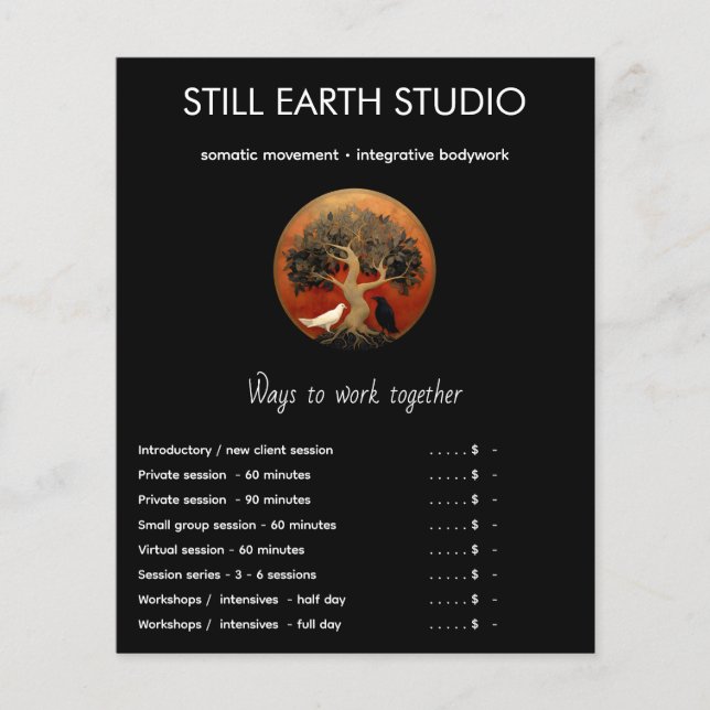 Trädet mellan världar | Livets Träd R&B Flygblad (Framsidan)