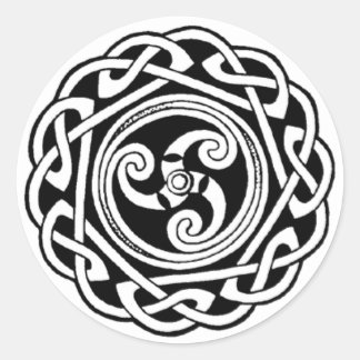 Trädetikett Runt Klistermärke