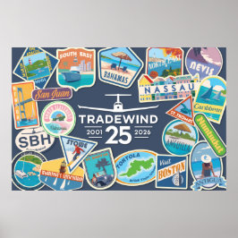 Tradewind 25-årsjubileum Horisontell Affisch