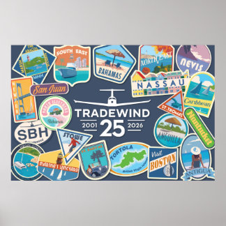 Tradewind 25-årsjubileum Horisontell Affisch