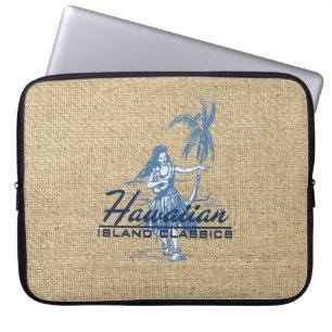 Tradewinds Hawaiian Hula Girl Neoprene Wetdräe Laptop Fodral